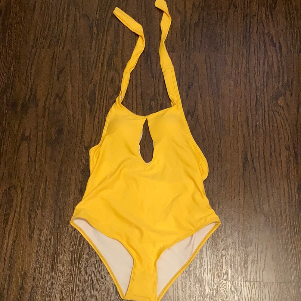 Yellow One Piece Swimsuit